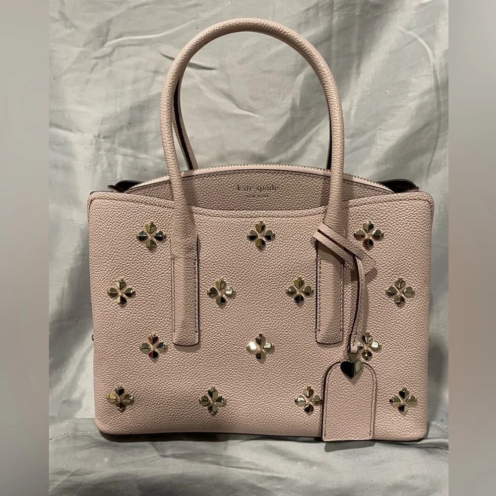 Kate Spade Pink Satchel with Gold Accents - Picture 1 of 16